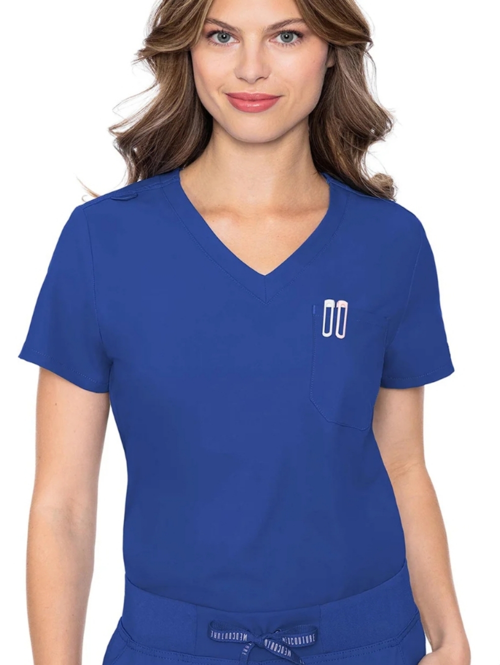 Med Couture Insight One Pocket Scrub Top Medium